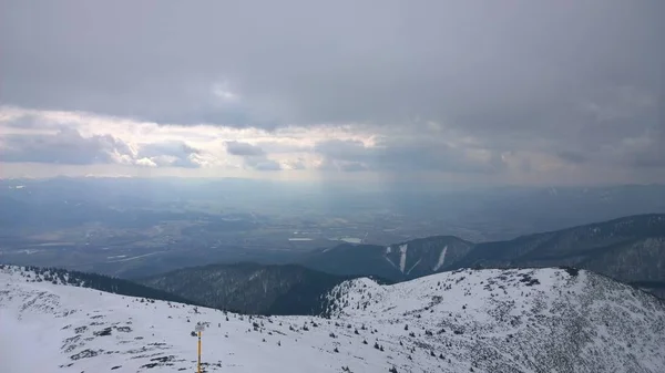 Lindas Montanhas Inverno Paisagem — Fotografia de Stock