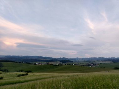 Güzel dağ çayır manzara