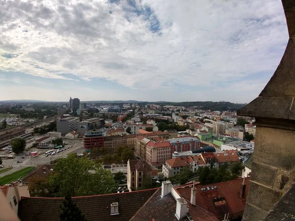 Вид Воздуха Старый Европейский Город — стоковое фото