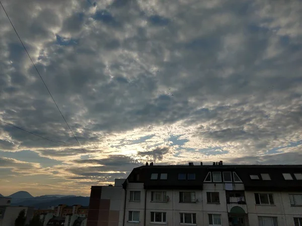 Захід Сонця Над Європією — стокове фото
