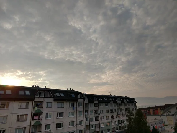 Luftaufnahme Der Europäischen Stadt — Stockfoto