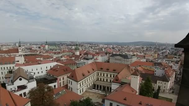 Luftaufnahme Der Alten Europäischen Stadt — Stockvideo