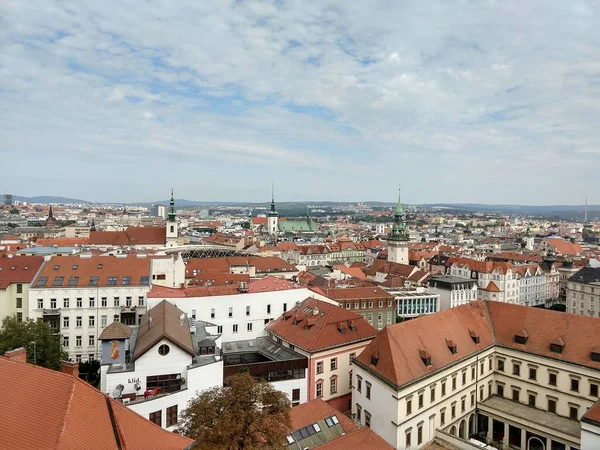 Aerial View Old European City — ストック写真