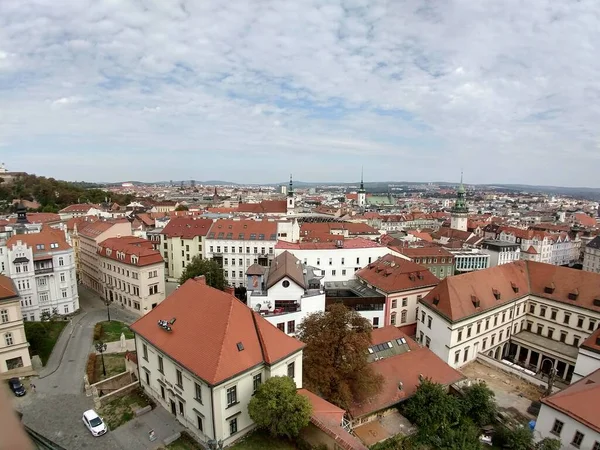 Letecký Pohled Staré Evropské Město — Stock fotografie