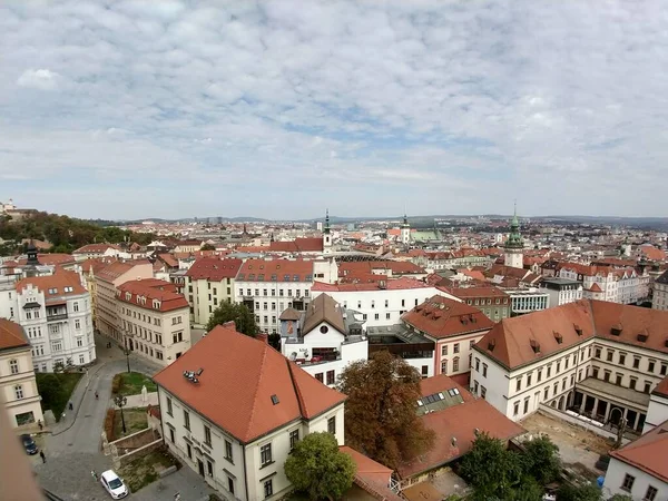 Letecký Pohled Staré Evropské Město — Stock fotografie