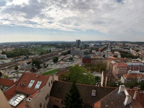 Luftaufnahme Der Alten Europäischen Stadt — Stockfoto