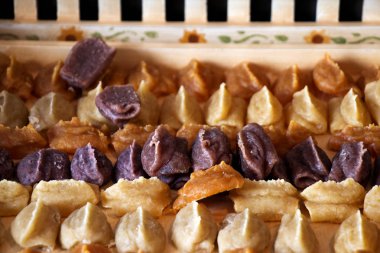 çeşitli düzenlenmiş aperatifler yakından görünümü