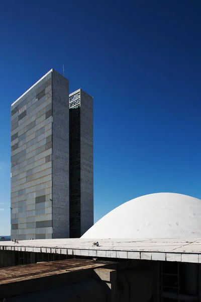 Brasil Congresso Nacional Marzo 2017 Vista Urbana Congresso Nacional —  Fotos de Stock