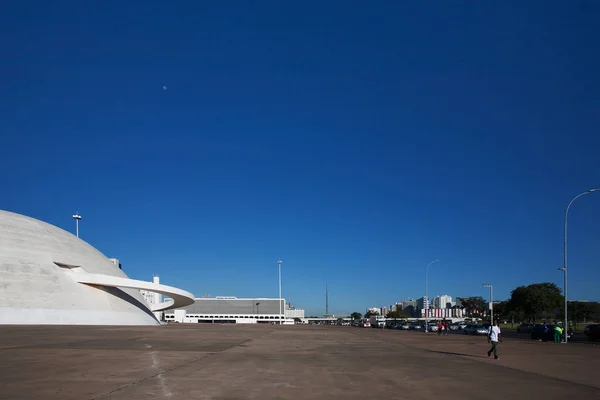 Brazylia Museu Nacional Marzec 2017 Widok Miejski Museu Nacional — Zdjęcie stockowe