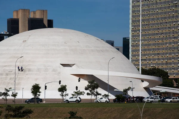 Brazylia Museu Nacional Marzec 2017 Widok Miejski Museu Nacional — Zdjęcie stockowe