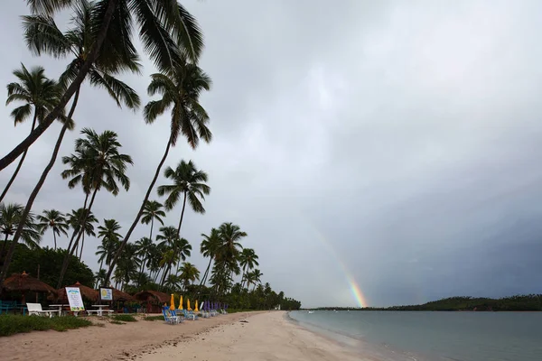 Gyönyörű Kilátás Capela Benedito Kápolna Szent Benedek Carneiros Beach Praia — Stock Fotó