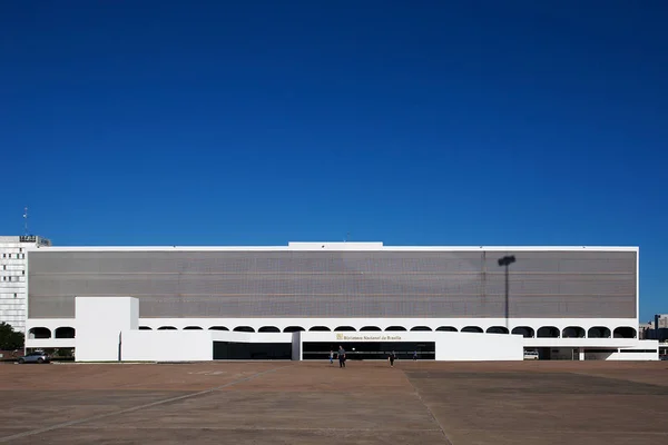 Brasilia Brezilya Kasım 2017 Cumhuriyetin Yeni Kültür Kompleksi Arkasında Finansal — Stok fotoğraf