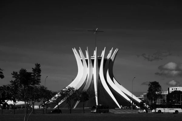 Brasilia Brazil November 2016 Cathedral Brasilia Designed Oscar Niemeyer Capital — Stock Photo, Image