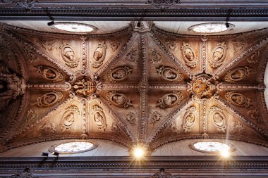 RECIFE - OLINDA, PERNAMBUCO, BRAZIL - JAN 29, 2019: Church in Recife, the capital of Brazils northeastern state of Pernambuco, is distinguished by its many rivers, bridges, islets and peninsulas clipart