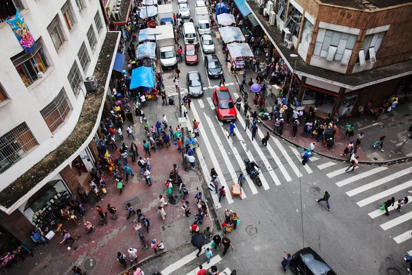 Sao Paulo Brasil Setembro 2015 Trânsito Famosa Avenida Maio São — Fotografia de Stock