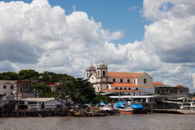 Brezilya, Belem City - Temmuz, 2017: Brezilya'da Belem şehrinin manzara görünümü