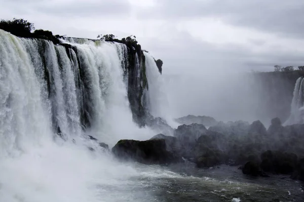 Vue Panoramique Sur Une Cascade Majestueuse Brésil — Photo