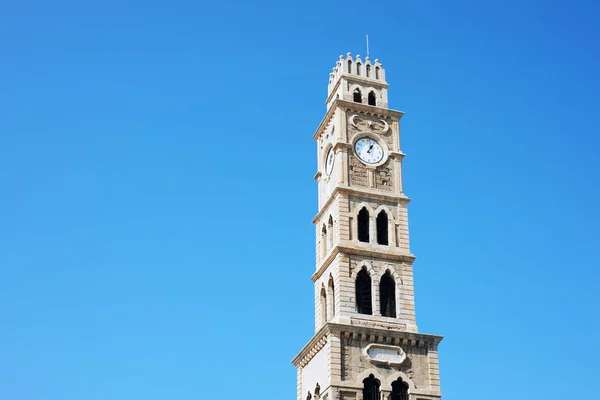Clock Tower Khan Umdan Acre Israel — Stock Photo, Image