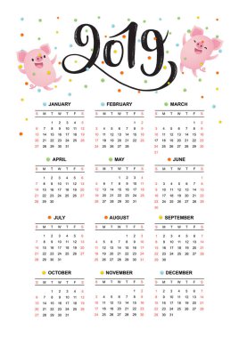 Takvim tasarım konsepti 2019