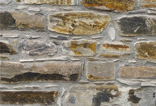 Steinmauer Natürliche Gesteinsstruktur Realistische Vektorabbildung Folge — Stockvektor