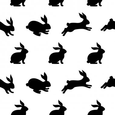 Dikişsiz tavşan deseni, Paskalya tatil sembolü.