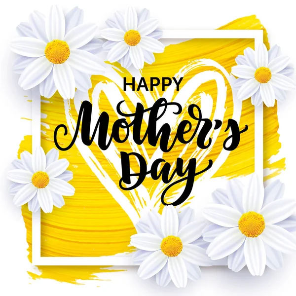 Happy Mothers day vector card design — Stock Vector