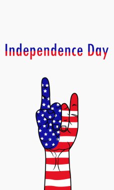 Instagram şablon vektör Illüstrasyon Amerikan sembolü bağımsızlık günü