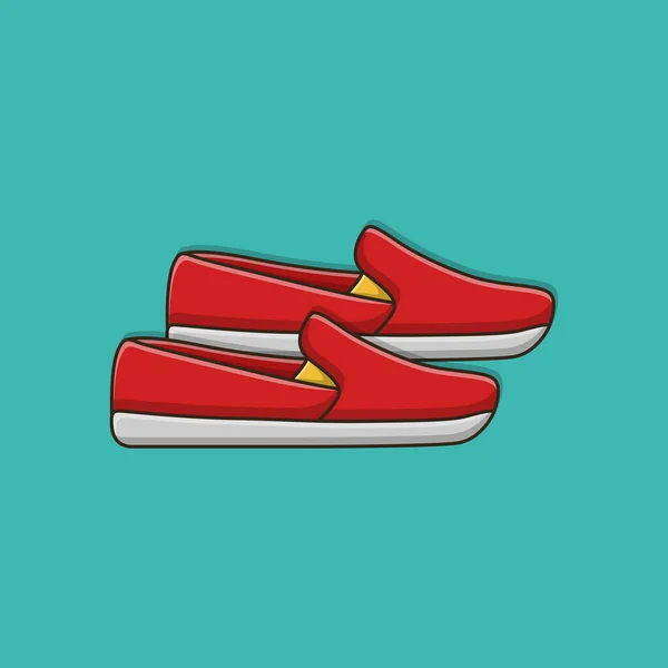 Zapatos Dibujos Animados Estilo Moda — Vector de stock