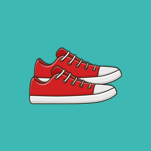 Diseño Calzado Casual Dibujos Animados — Vector de stock