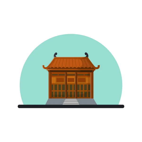 Vector Illustration Concept Traditional House Asia Culture Architecture Royalty Free Stock Illustrations