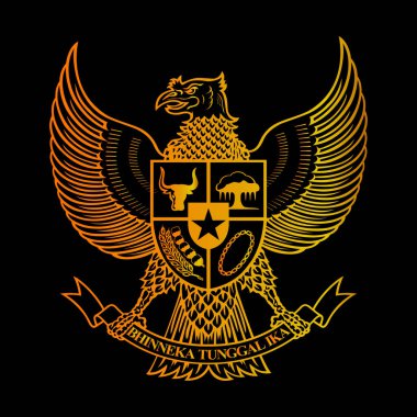 Indonesia Mascot Eagle Bird 