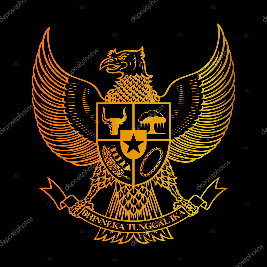 Indonesia Mascot Eagle Bird 
