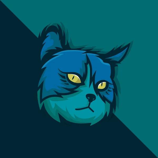Cat Logo Esport Cat Wild Animal Mascot Icon Vector Illustration — Stock Vector