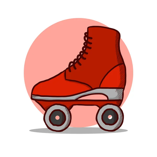 Roller Skate Εικονογράφηση Logo Διάνυσμα Άσκηση Αθλητικής Μόδας Ρόλερ Πατινάζ — Διανυσματικό Αρχείο