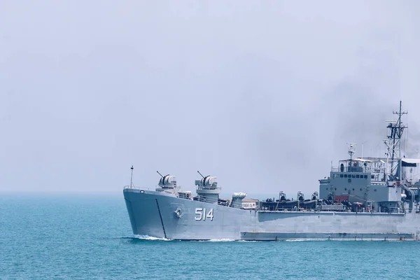 Surabaya Indonezja 21Th 2019 Indonezyjska Marynarka Wojenna Kri Teluk Mandar — Zdjęcie stockowe