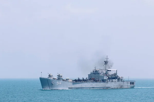 Surabaya Indonesia April 21Th 2019 Indonesian Navy Sail Kri Teluk — Stock Photo, Image