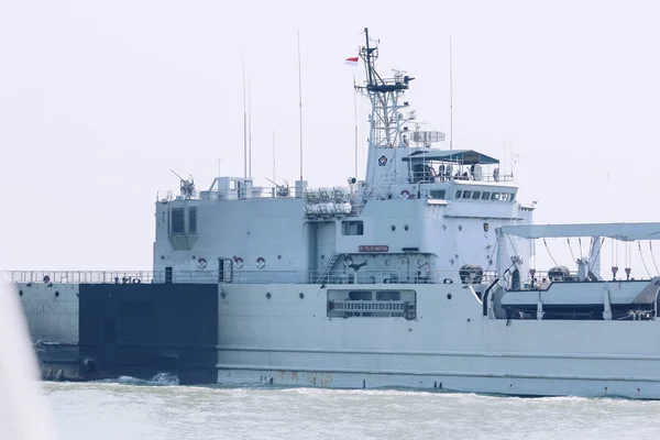 Surabaya Indonézia Április 21Th 2019 Indonéz Haditengerészet Vitorla Kri Teluk — Stock Fotó