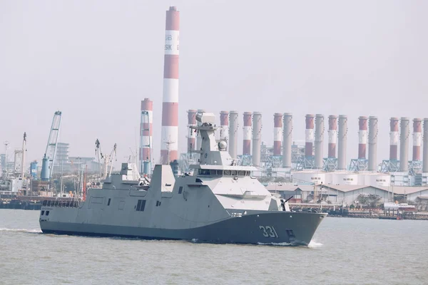 Surabaya Indonézia Április 21Th 2019 Indonéz Haditengerészet Vitorla Kri Raden — Stock Fotó