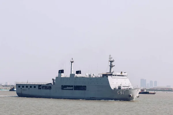 Surabaya Indonesië April 21Th 2019 Indonesische Marine Sail Kri Surabaya — Stockfoto