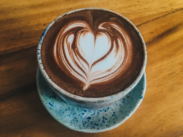 Bebida Cacao Chocolate Con Café Con Leche Amor Taza Aislada —  Fotos de Stock