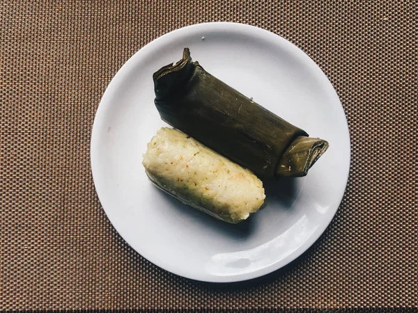 Arem Arem Lemper Traditioneel Eten Van Java Arem Arem Gemaakt — Stockfoto