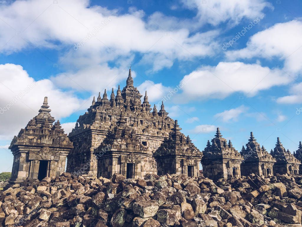 Candi Plaosan or Plaosan Temple in Plaosan Complex temple, Prambanan, Klaten, Central Java, Indonesia