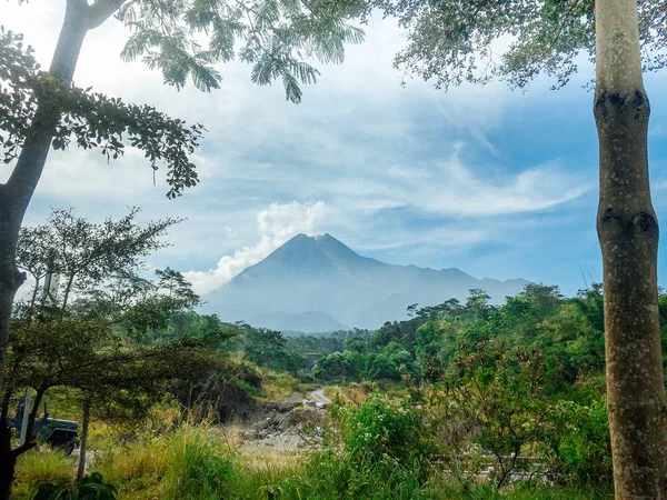 Malerischer Blick Auf Den Merapi Yogyakarta Indonesien — Stockfoto