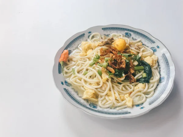 Bakmi Jowo Macarrão Java Macarrão Comida Tradicional Indonésia Java Central — Fotografia de Stock