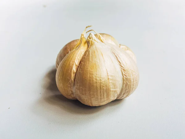 Garlic Allium Sativum Isolated White Background — Stock Photo, Image