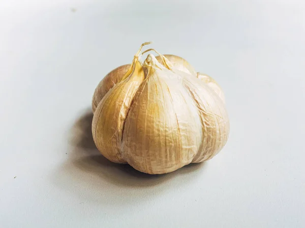 Knoblauch Allium Sativum Isoliert Auf Weißem Hintergrund — Stockfoto