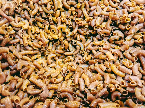 Heap Boiled Macaroni Top View — Stock Photo, Image