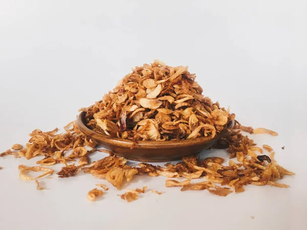 Indonesian Spicy Chicken Crush Chilli Garlic Flavour Served Wooden Bowl — Stock Photo, Image