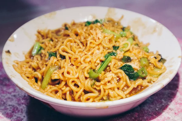 Mie Dok Dok Mie Get Uma Sopa Macarrão Indonésia Feita — Fotografia de Stock