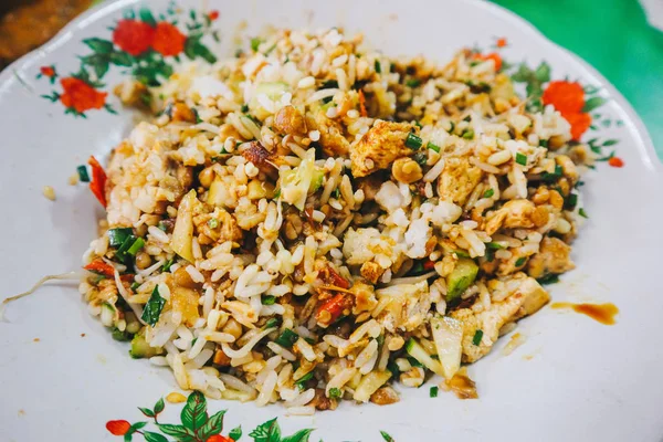 Sega Lengko Nasi Lengko Lengko Rice Una Comida Vegetariana Tradicional — Foto de Stock